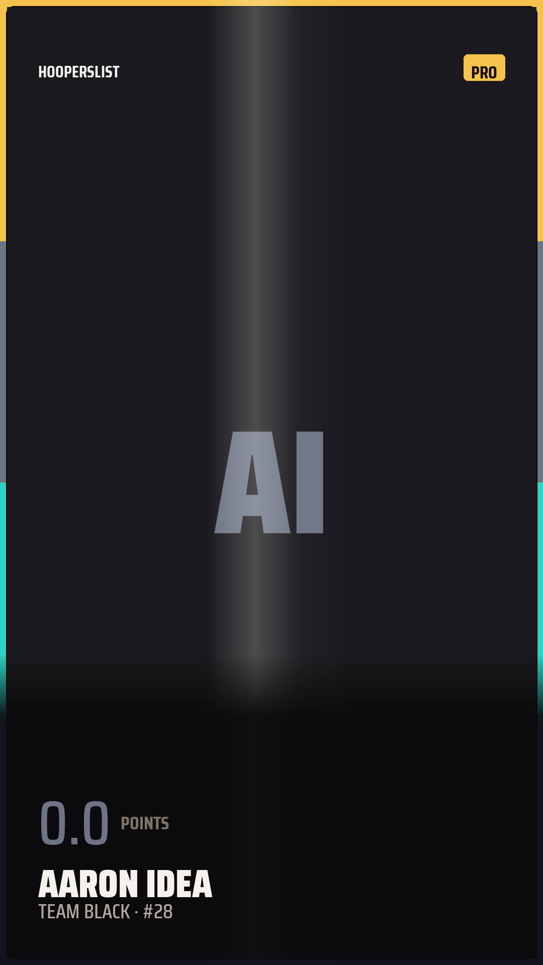 Foil Rookie card style preview