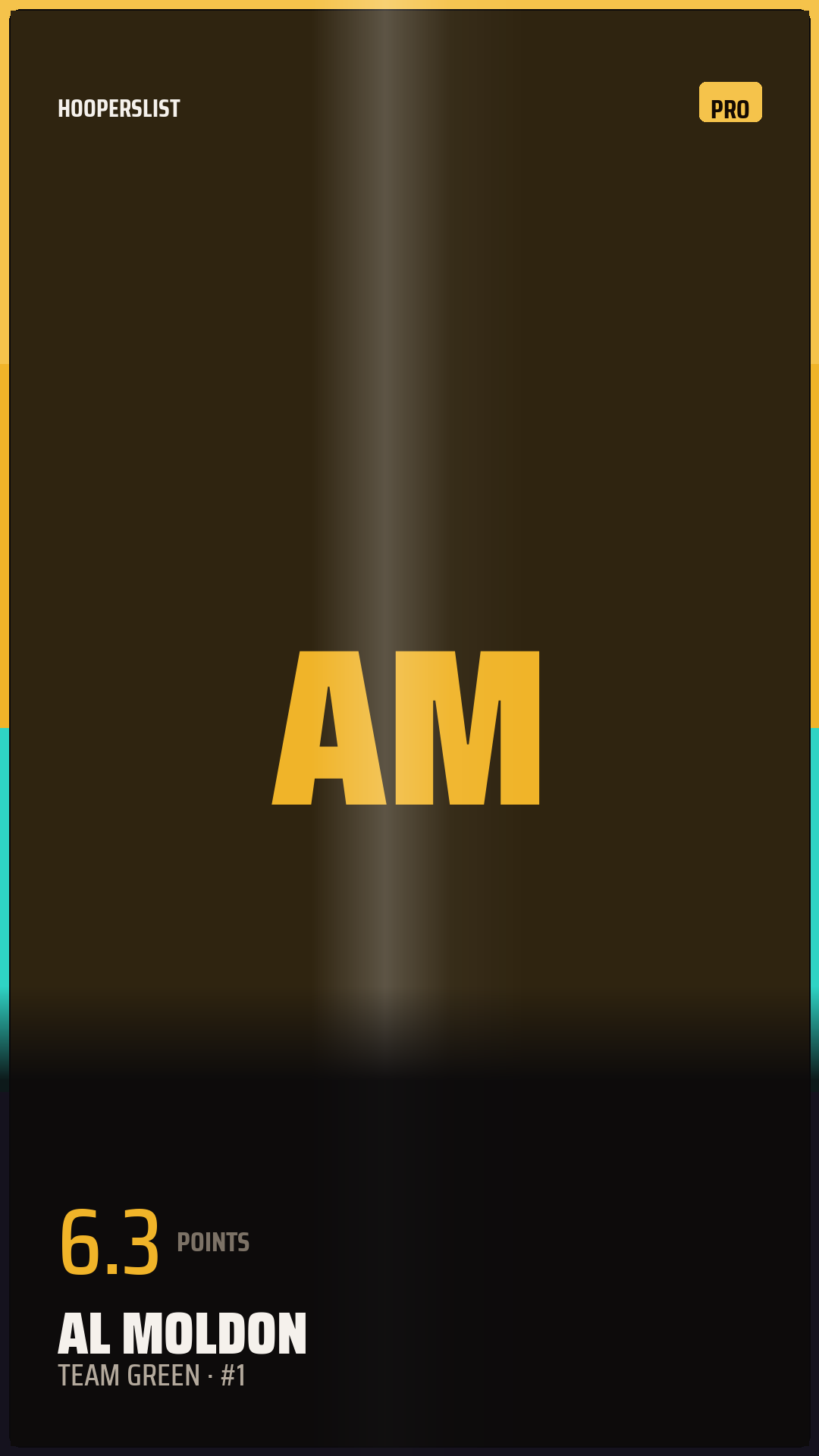 Foil Rookie card style preview