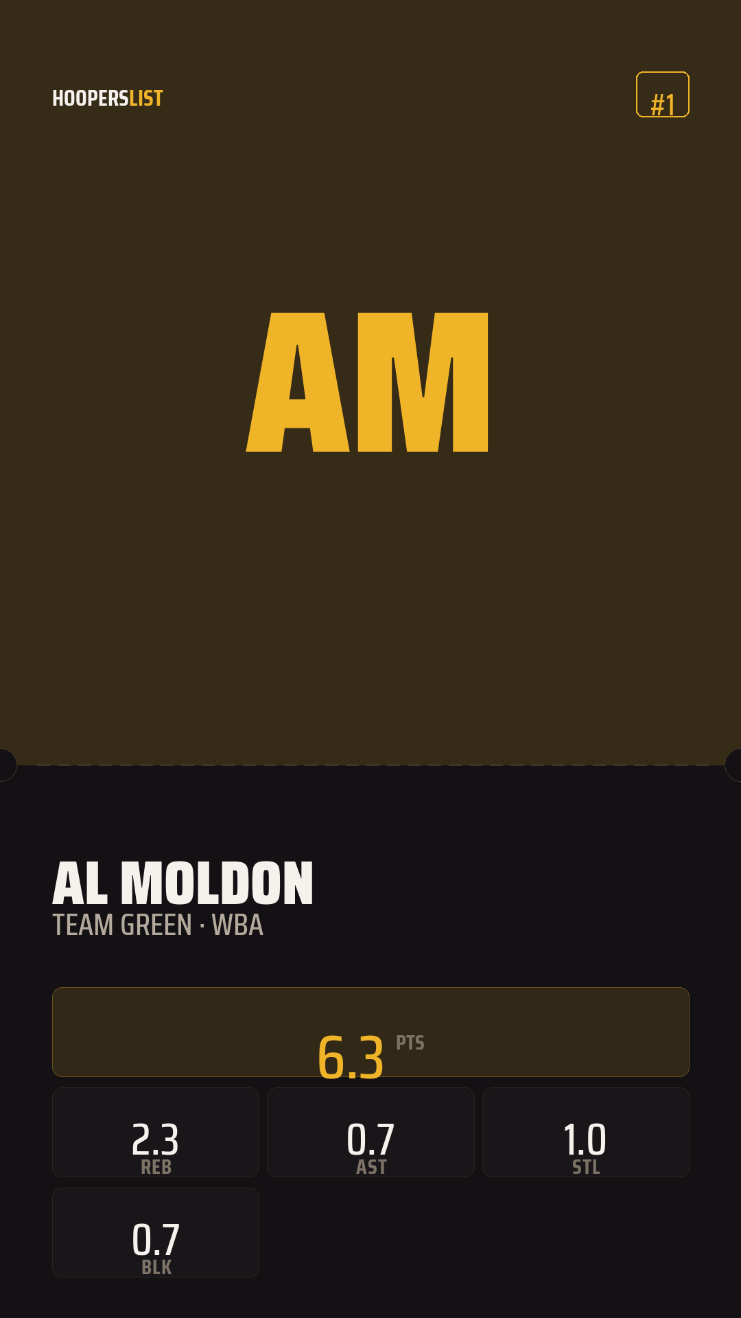 Ticket Stub card style preview