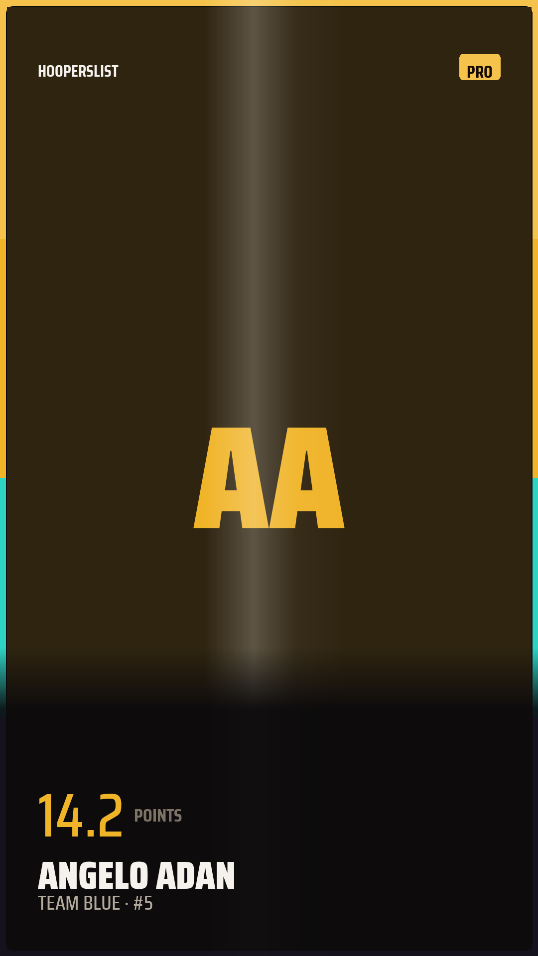 Foil Rookie card style preview