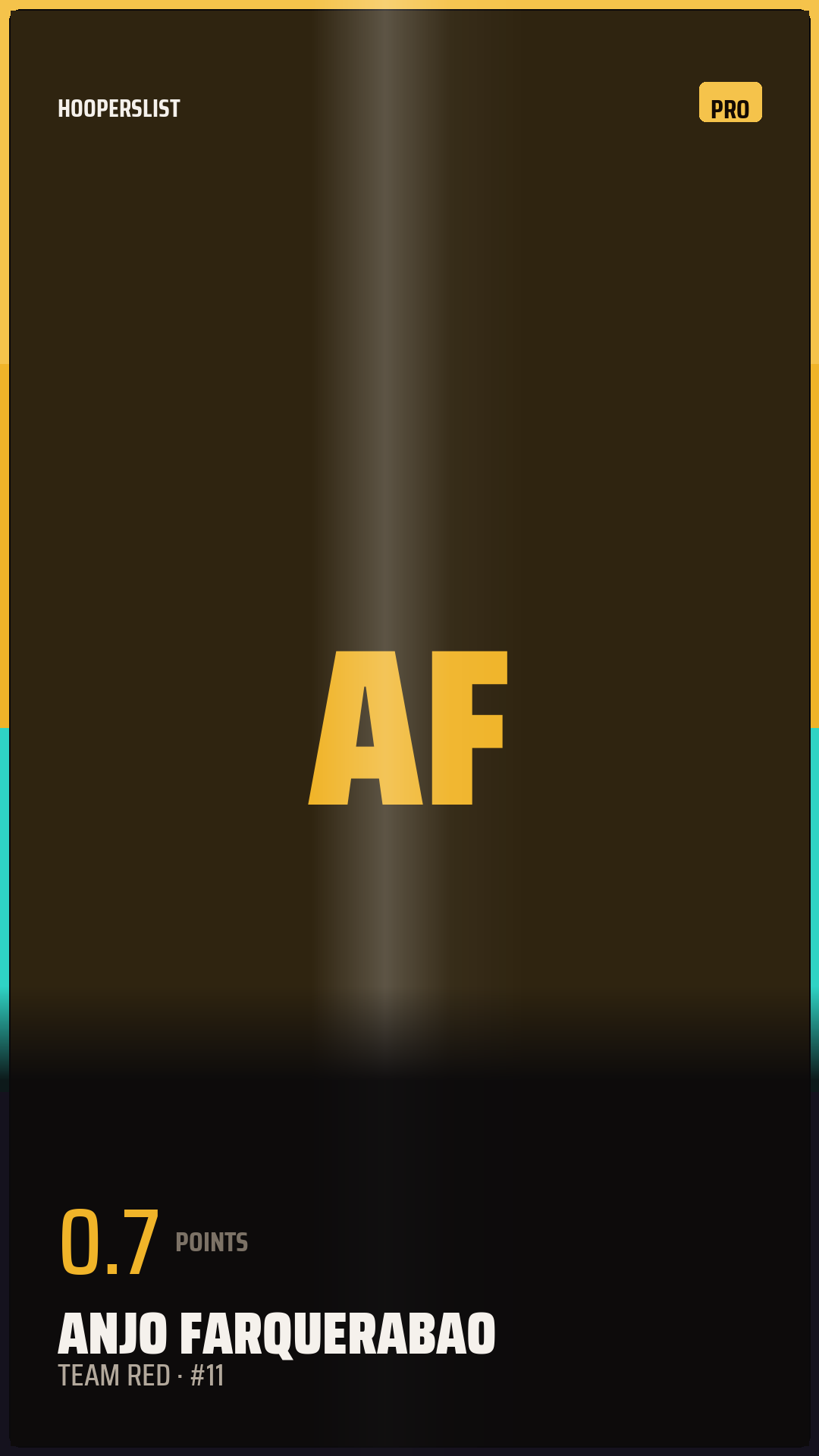 Foil Rookie card style preview