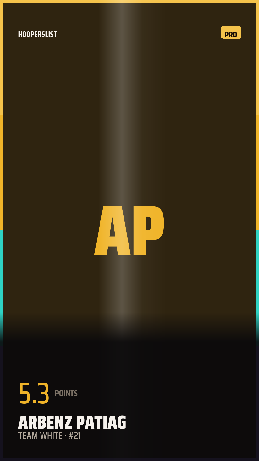 Foil Rookie card style preview
