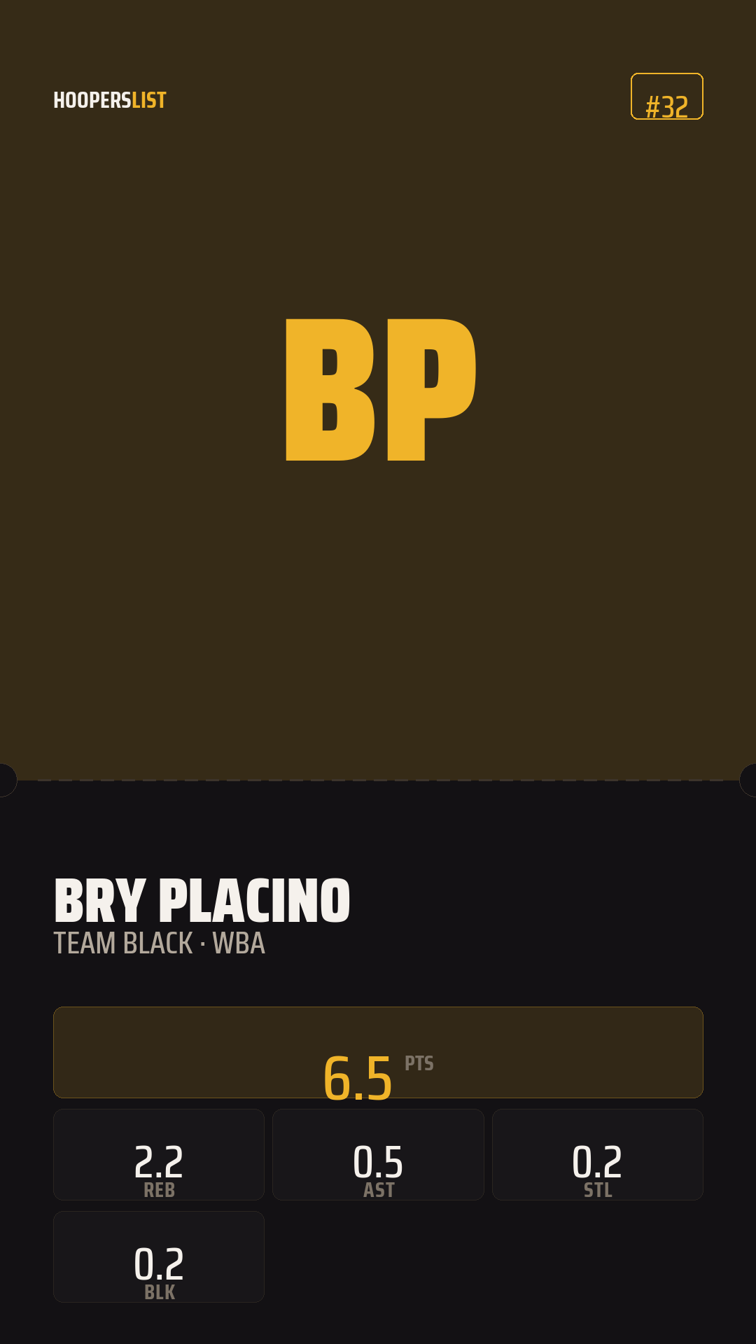 Ticket Stub card style preview