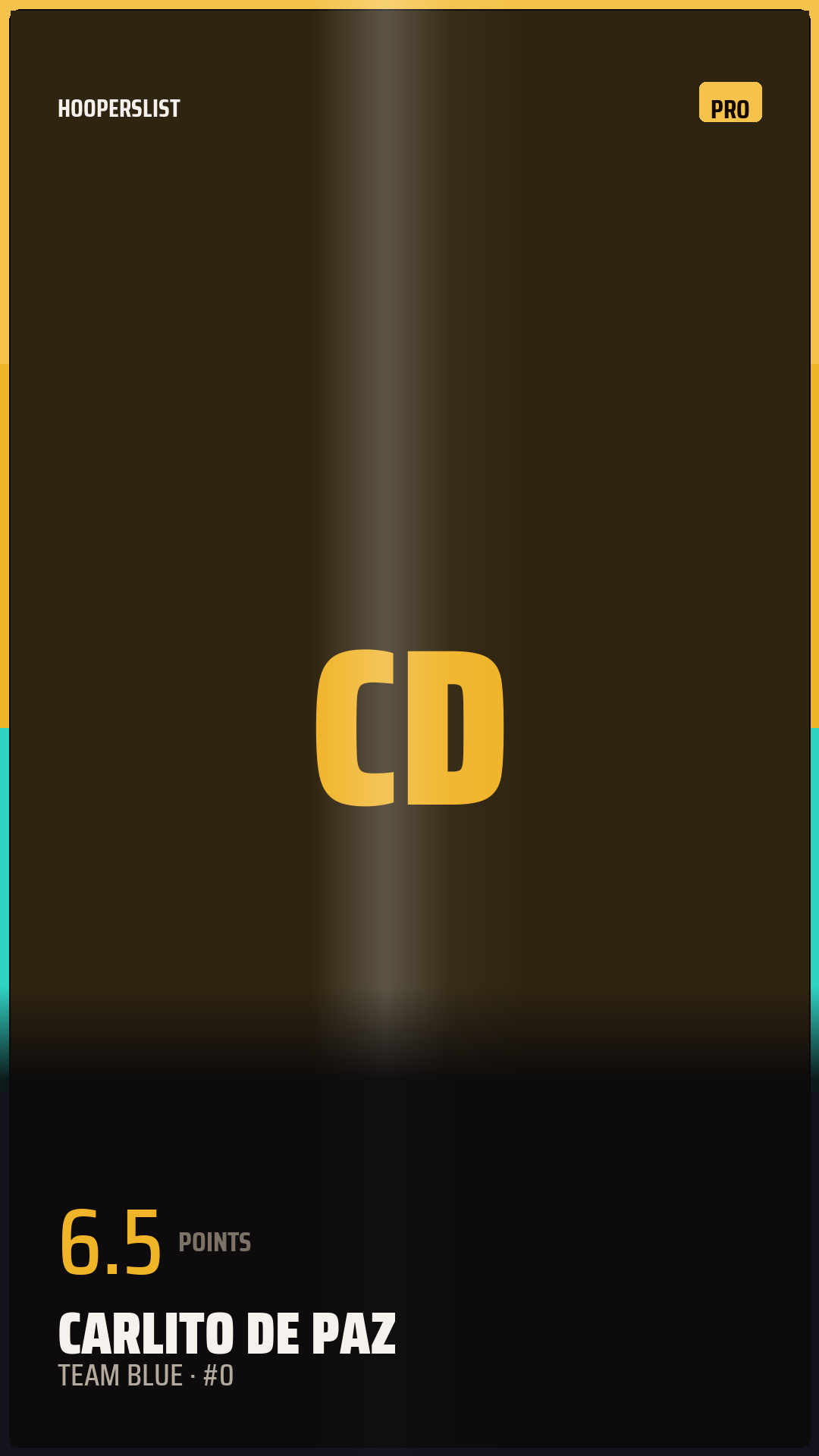 Foil Rookie card style preview