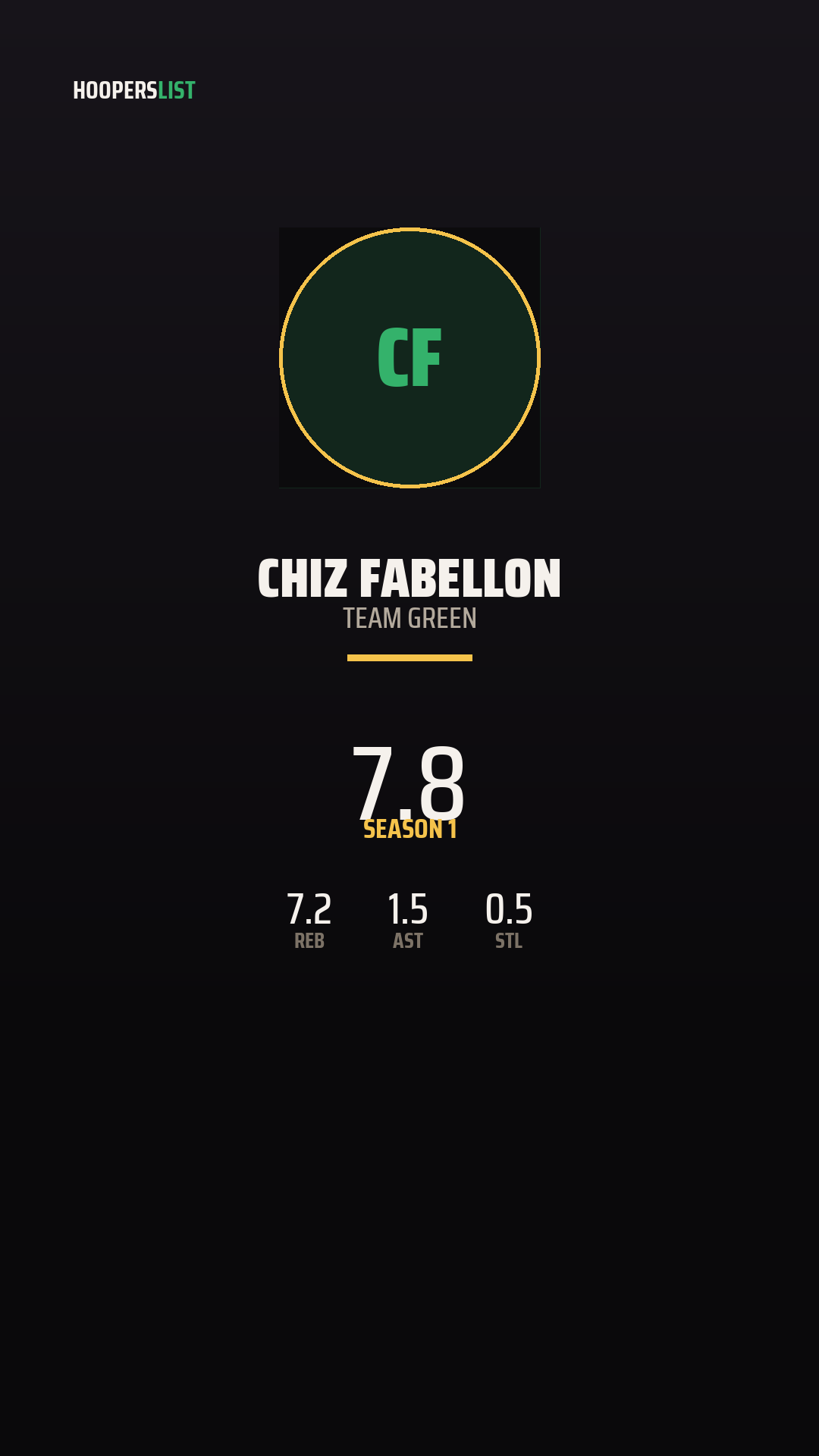 Championship Banner card style preview