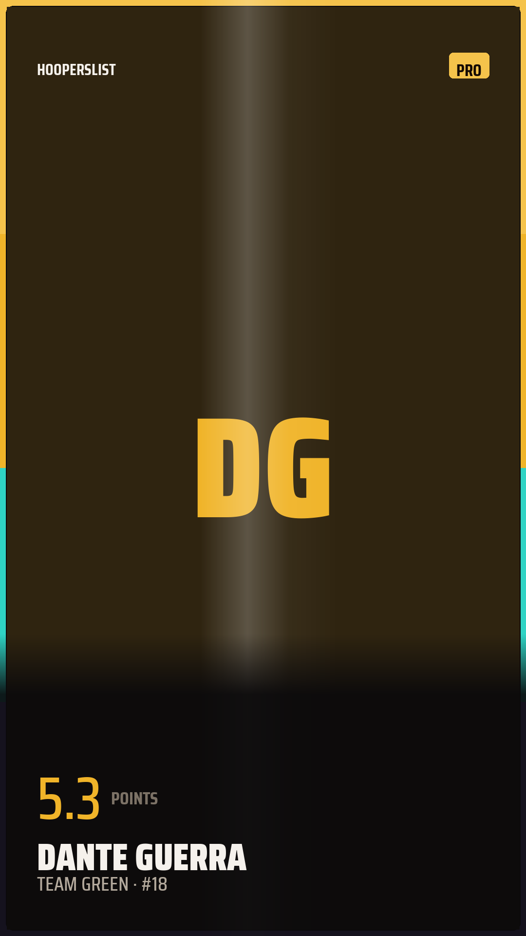 Foil Rookie card style preview