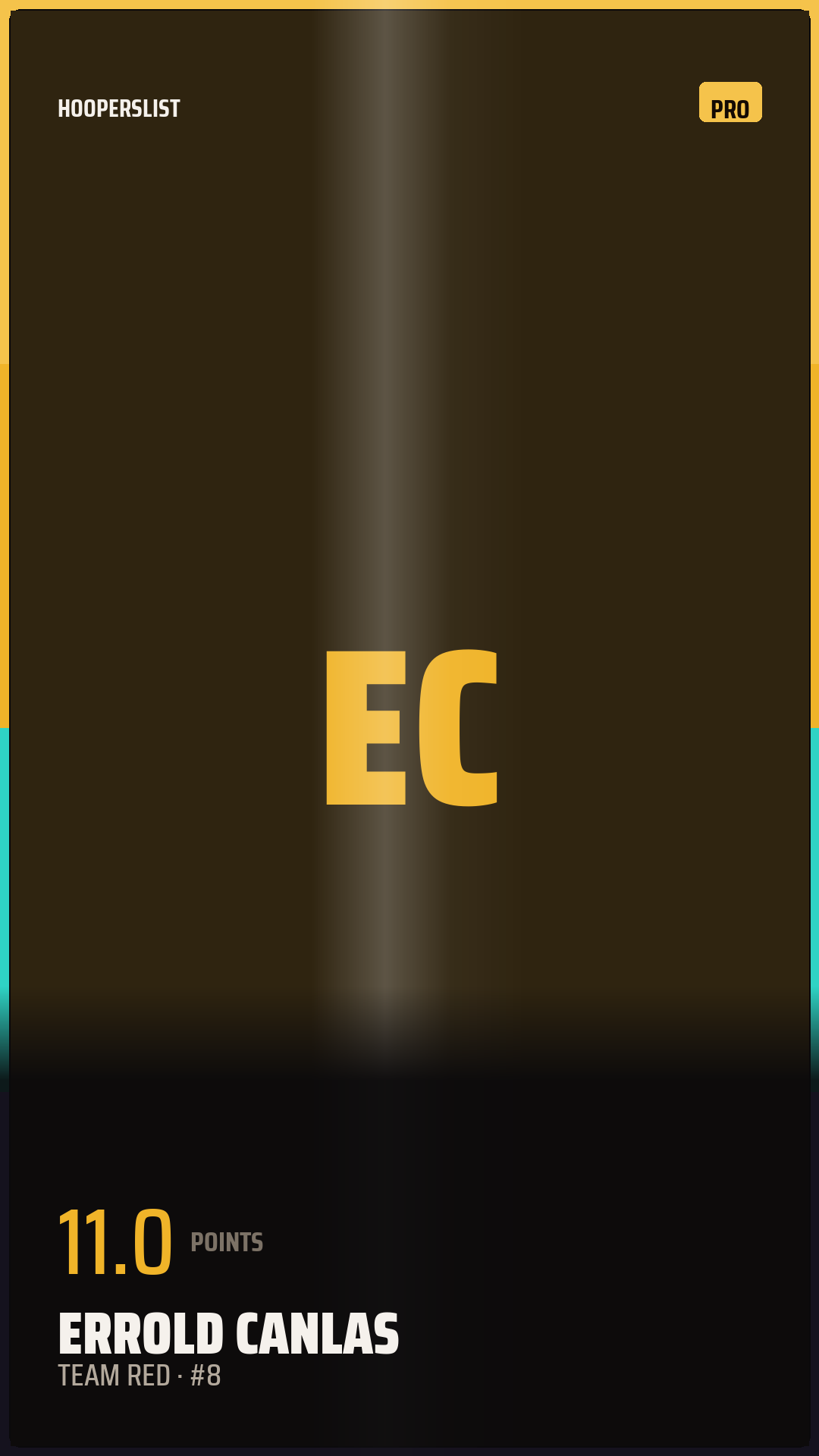 Foil Rookie card style preview