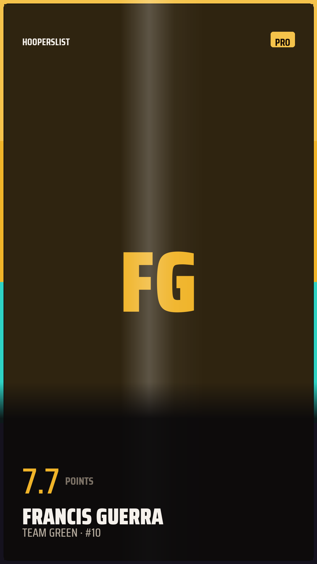 Foil Rookie card style preview