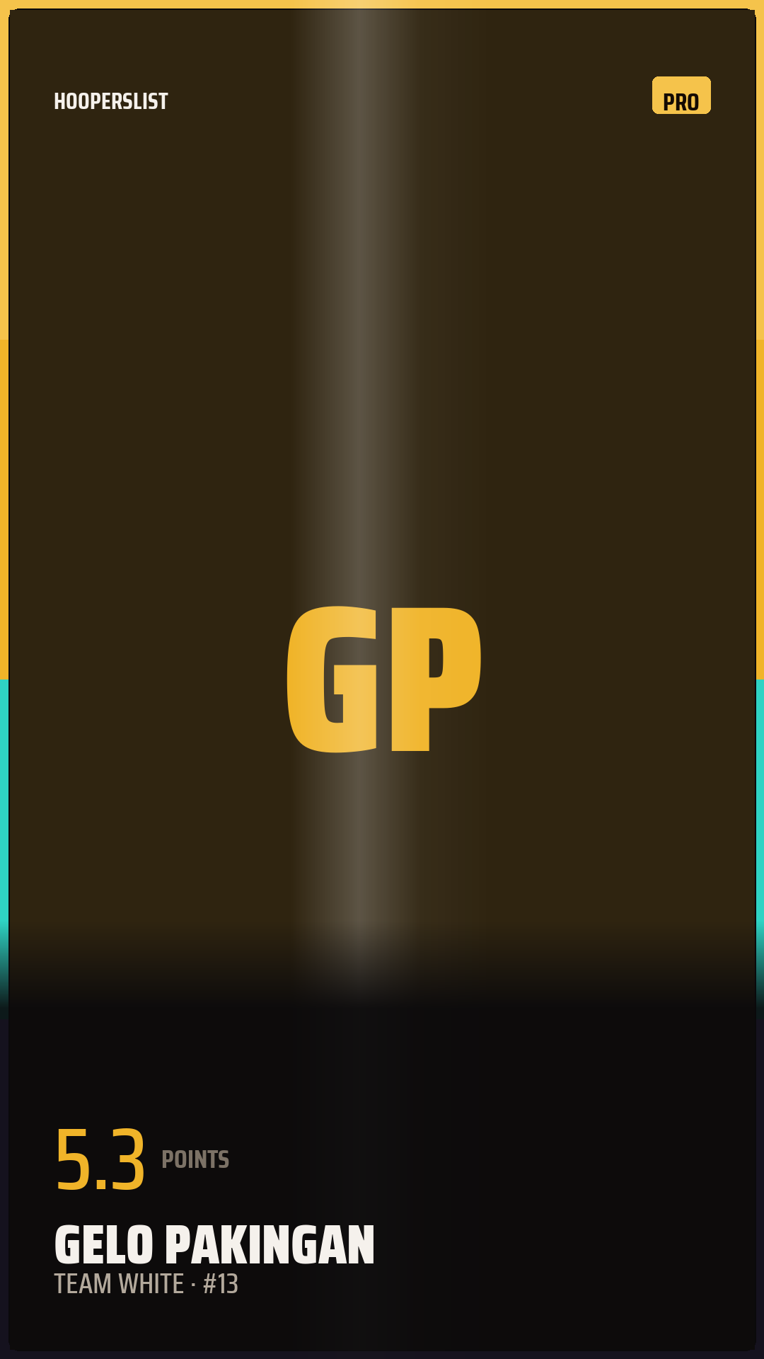 Foil Rookie card style preview