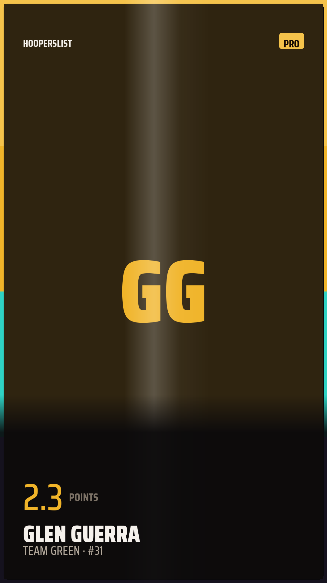 Foil Rookie card style preview