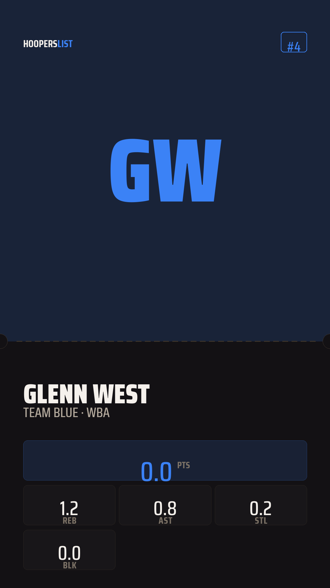Ticket Stub card style preview