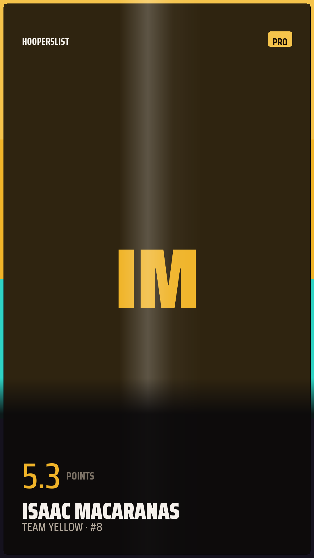 Foil Rookie card style preview