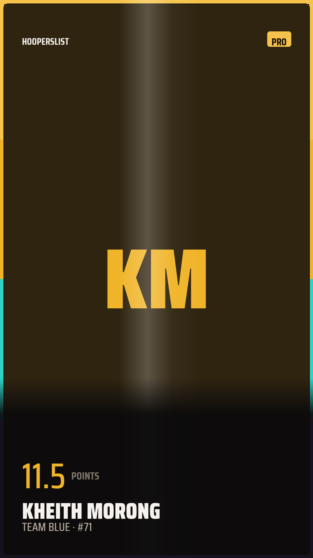 Foil Rookie card style preview