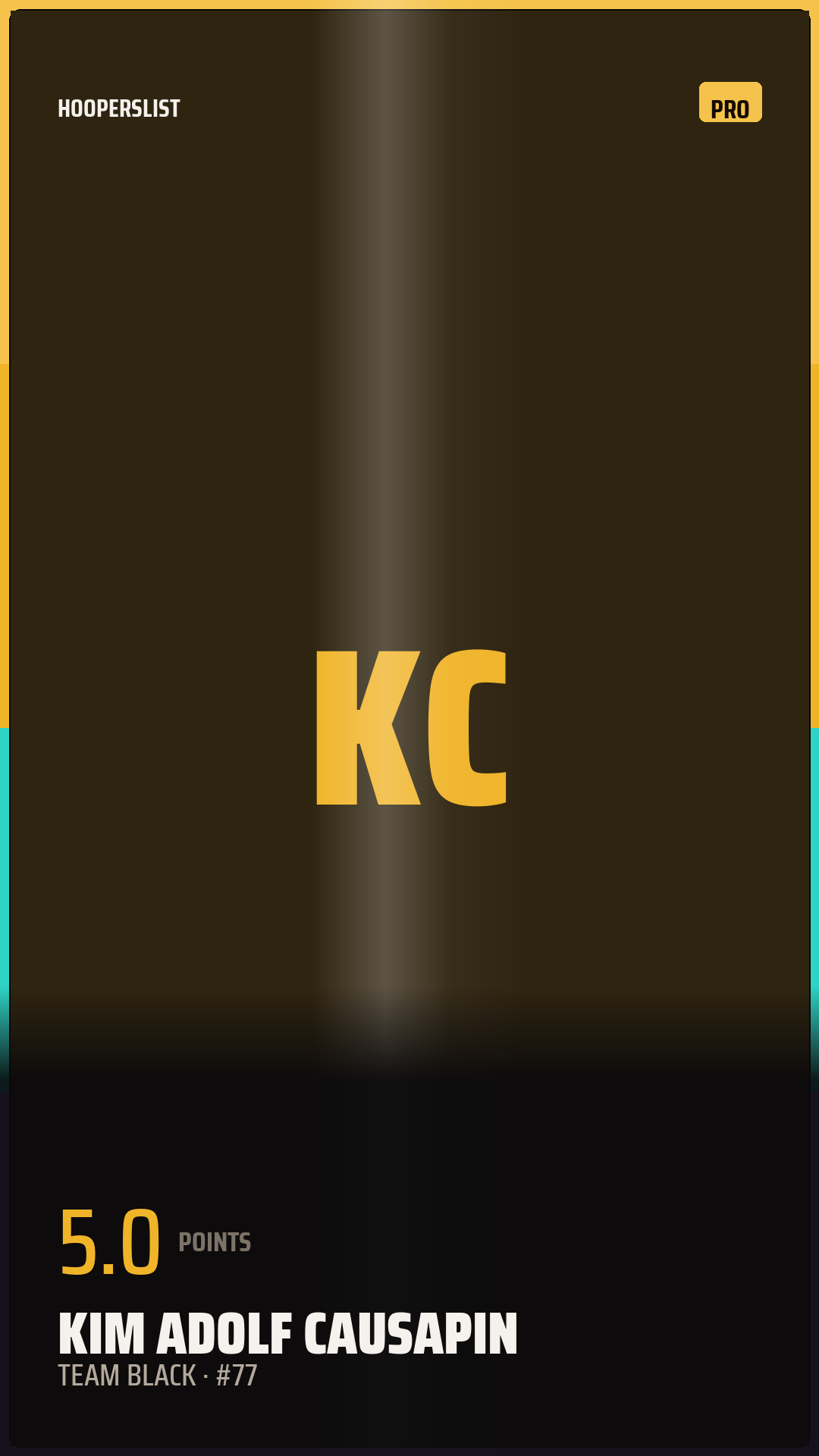 Foil Rookie card style preview