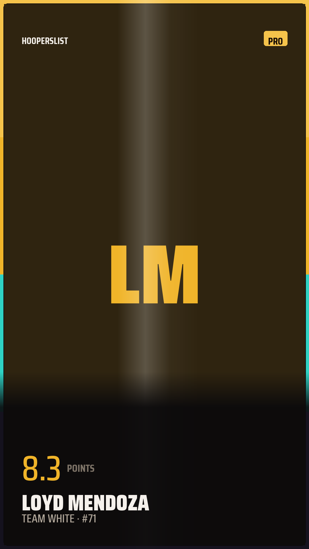 Foil Rookie card style preview