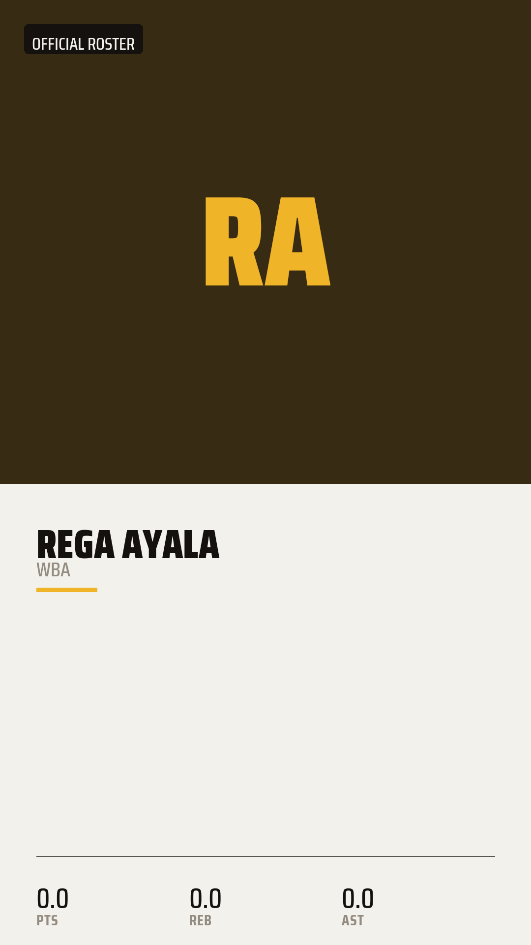 Official Roster Card card style preview