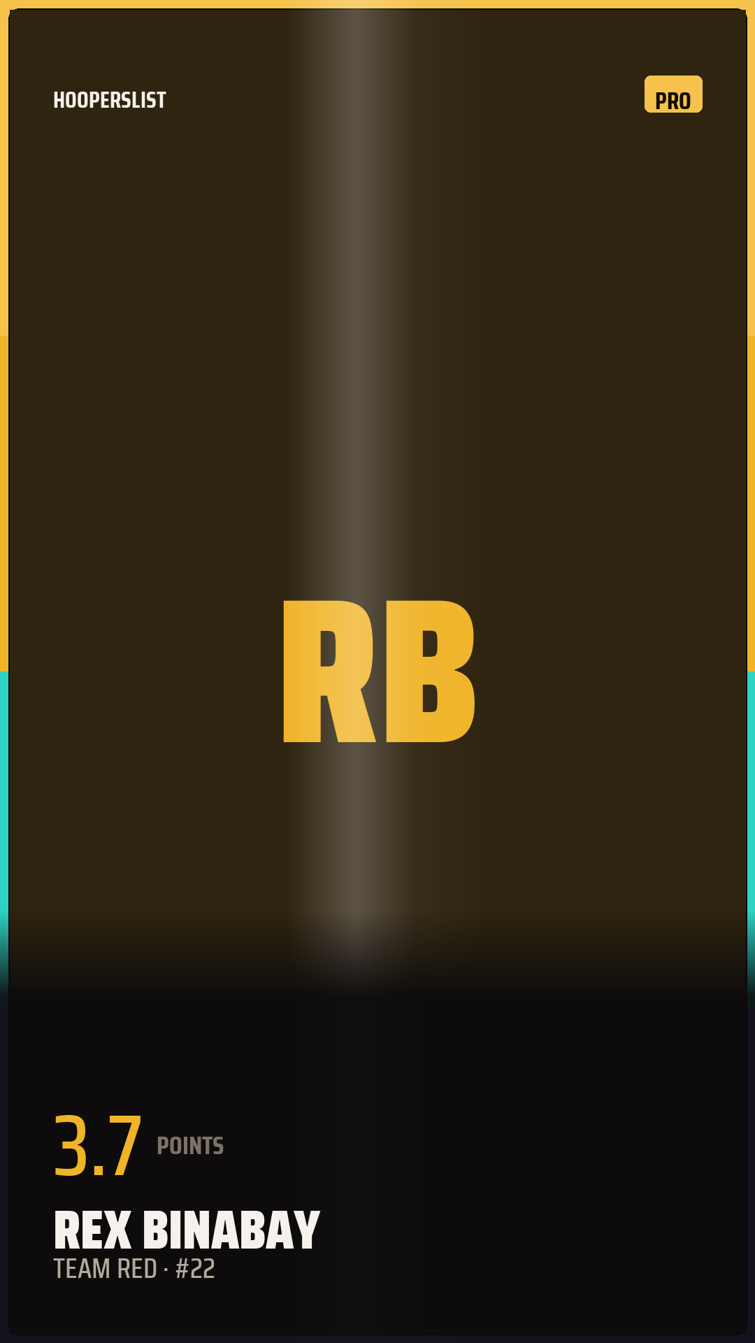 Foil Rookie card style preview