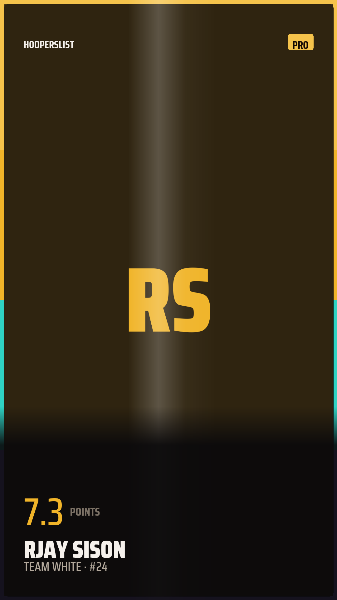 Foil Rookie card style preview