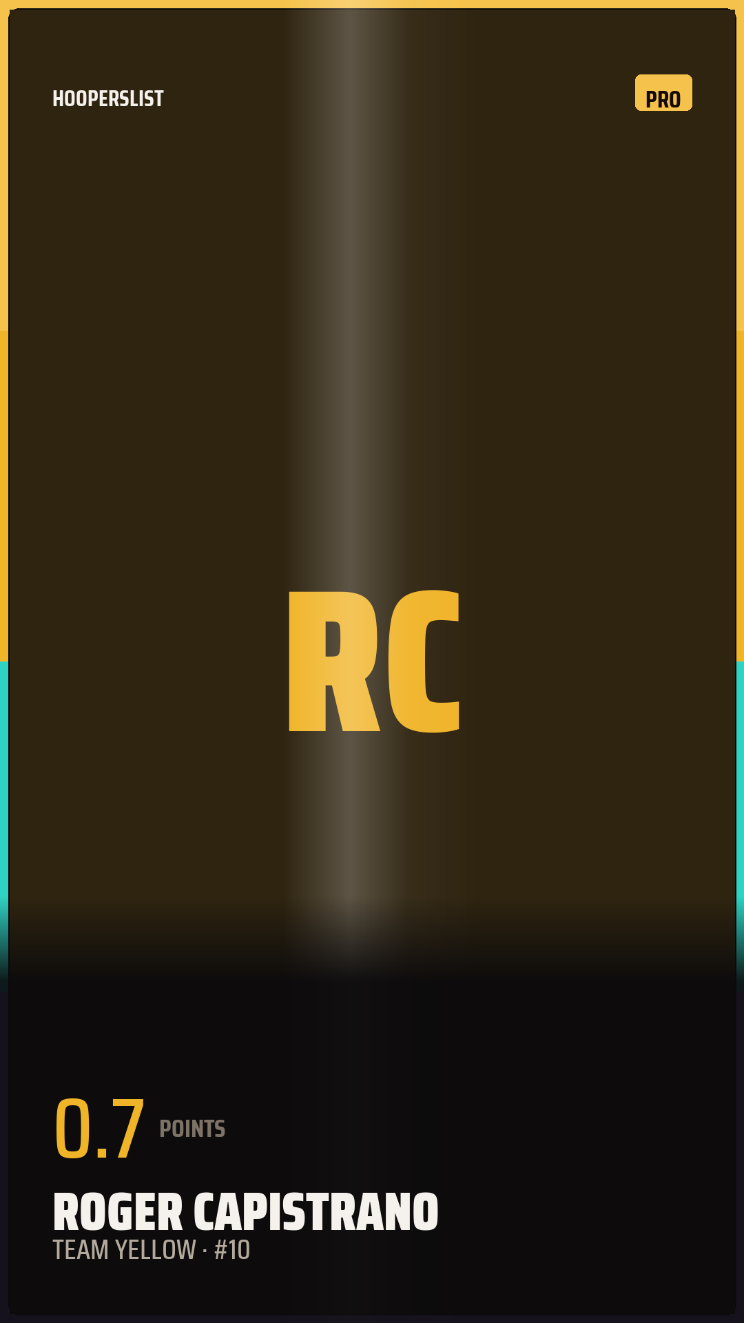 Foil Rookie card style preview