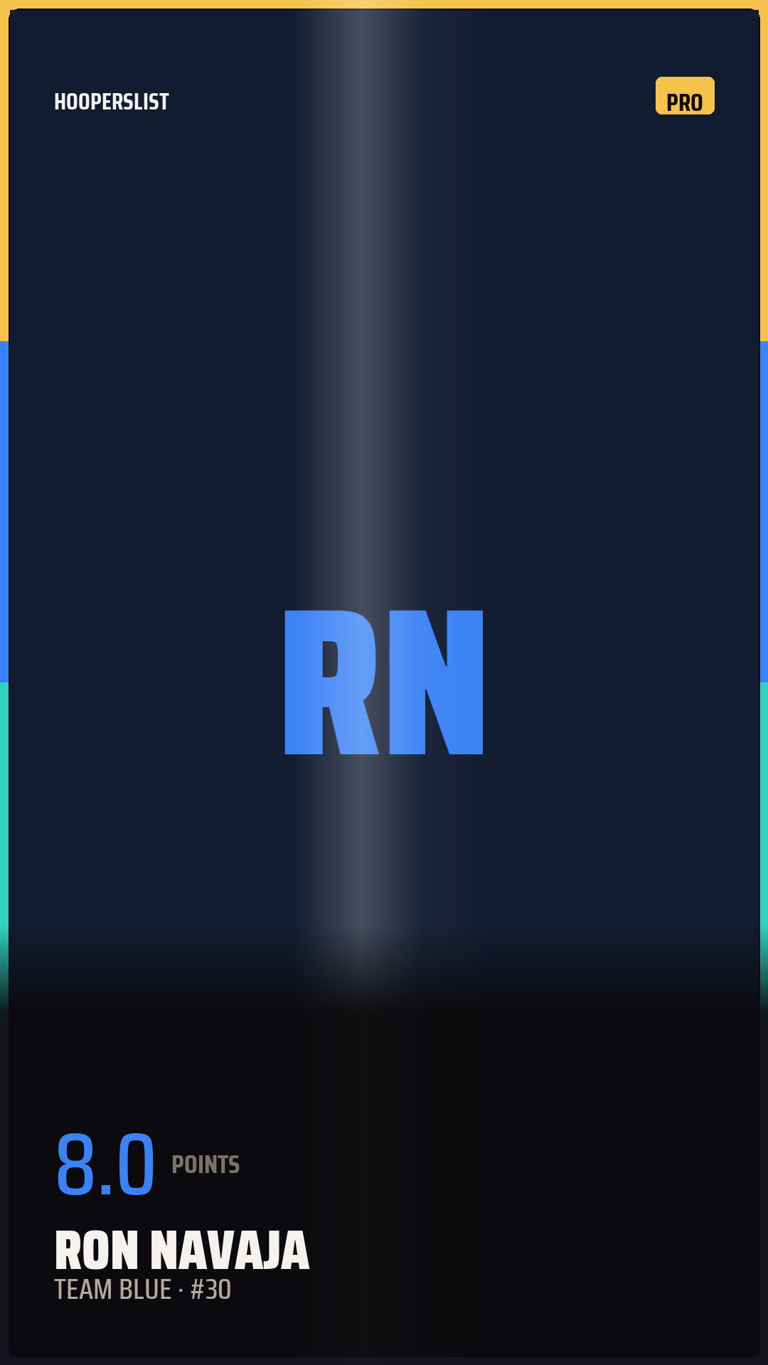 Foil Rookie card style preview