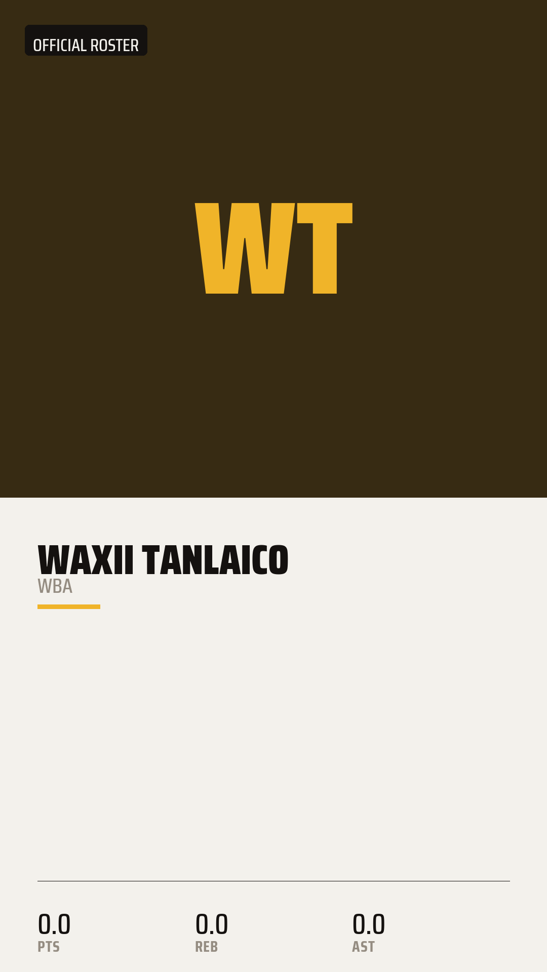 Official Roster Card card style preview